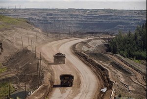 oil sands mine in Alberta, Canada