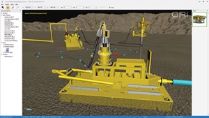 Fig. 5. The IDEA-FDK allows users to intuitively implement design concepts in a virtual oil and gas field. Image: GRi Simulations Inc.