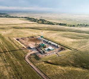 Fig. 3. The well pad for UK-based Highlands Natural Resources’ debut Wildhorse and Powell extended-reach Niobrara wells. Image: Highlands Natural Resources