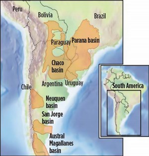 Fig. 1. Neuquén basin, west-central Argentina.