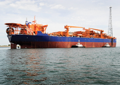 Aker Floating Production’s FPSO Dhirubhai I is operating on the east coast of India for Reliance Industries.