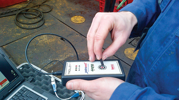 Fig. 4. RFID tag programmer used in the field.