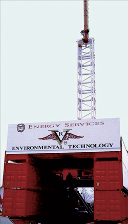 RT Energy Services’ Versa-Rig 300 is rated to withstand winds up to 120 mph.
