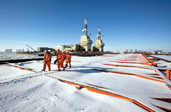  Eni’s drilling operations in Kashagan Field in Kazakhstan.