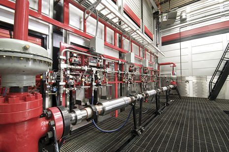 The Edmonton flow loop facility was used to test the quality and reliability of casing float equipment under demanding conditions. The Edmonton flow loop facility was used to test the quality and reliability of casing float equipment under demanding conditions.