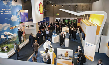 One of the major exhibition stands at ONS 2010