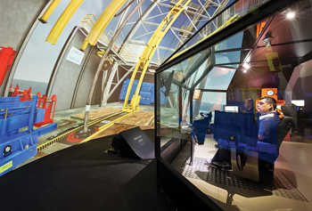 The Ocean Technology Center operated by Diamond Offshore features three new simulators, with a fourth due for installation, to deliver a more realistic training atmosphere. The Ocean Technology Center operated by Diamond Offshore features three new simulators, with a fourth due for installation, to deliver a more realistic training atmosphere.