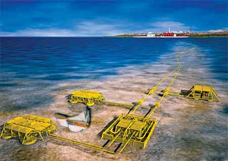 Fig. 2. Increasingly complex subsea layouts are required by fiscal realities.