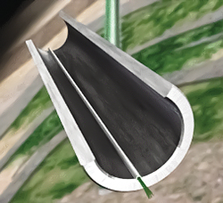 Fig. 1. Schematic of the fiber-optic cable carrier in a section of coiled tubing. Fig. 1. Schematic of the fiber-optic cable carrier in a section of coiled tubing.