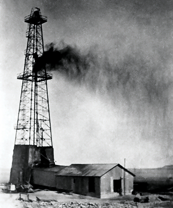 Fig. 1. The first commercial oil well in Saudi Arabia was the Dammam No. 7,  which struck oil in March 1938. At first, Saudi oil potential was not considered very promising.
