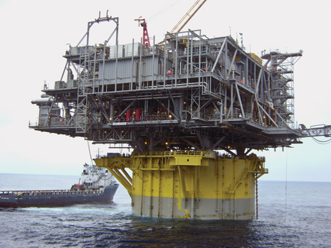 Shell’s Perdido spar in the US Gulf of Mexico. The unit, which is capable of producing up to 100,000 bopd and 200 MMcfd of gas, is located in about 7,400 ft of water in Alaminos Canyon Block 857, and it is currently producing from the first of Shell’s three fields in the area, Great White. Shell’s Perdido spar in the US Gulf of Mexico. The unit, which is capable of producing up to 100,000 bopd and 200 MMcfd of gas, is located in about 7,400 ft of water in Alaminos Canyon Block 857, and it is currently producing from the first of Shell’s three fields in the area, Great White.