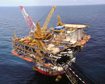 Fig. 1. The Tahiti production facility is a single-piece truss spar operating in the US Gulf of Mexico. Image courtesy of Chevron.