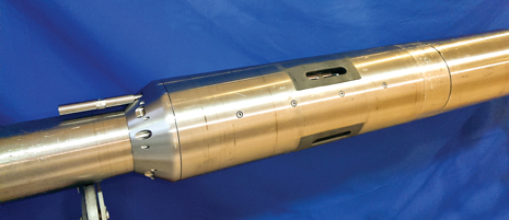 A close-up of the intelligent production system. A close-up of the intelligent production system.