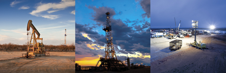 In 2010, Approach Resources Inc. launched a pilot program (left) to test the potential of the Wolfcamp oil shale play in Crockett County, Texas. Using horizontal drilling and advanced completion techniques, the effort proved successful, opening up a major new supply of domestic oil (Photo courtesy of Approach Resources); Apache Corporation (center) is running an accelerated drilling program in both the Permian and Anadarko basins to increase liquids production. The company is running 36 rigs in the Permian, up from 24 in 2011, and 24 rigs in the Anadarko, up from seven in 2011; A combination of sophisticated horizontal-drilling techniques and fracture-stimulation technology (right) has enabled Linn Energy to boost production of oil and gas in the Granite Wash area of the Anadarko basin (Photo courtesy of Linn Energy).