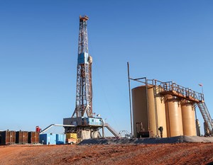 Fig. 2. A well under construction in the SCOOP region of Oklahoma. Photo: Latshaw Drilling.