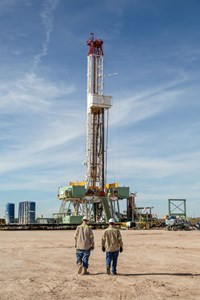Fig. 2. A Noble Energy drilling location in the southern Delaware basin, where it plans to run four rigs this year. Image: Noble Energy Inc.