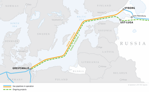 Nord Stream 2 pipeline route