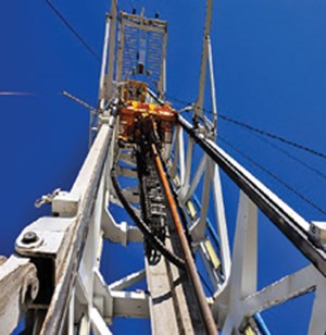 natural gas rig in Haynesville Shale