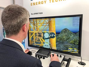 Fig. 1. Forum’s VMAX simulator provides professionally recognized simulation-based training programs, based on field ROV experience in the oil and gas industry.