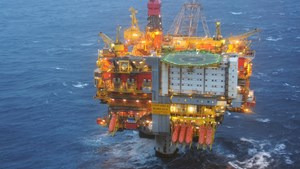 Statfjord oil production platform in the North Sea