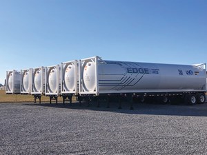 Fig. 4. Cryobox LNG output is distributed from the wellsite by truck, anywhere it is needed.