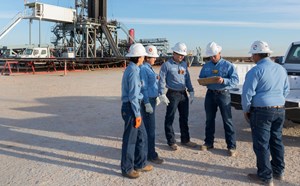 Occidental Petroleum drilling crew