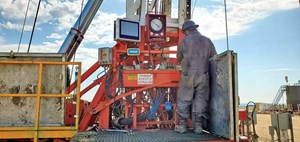 Fig. 1. The rig data display and field monitor ensure that all relevant information is available to the rig operator and remote users.
