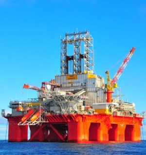 The Transocean Barents semi submersible offshore drilling rig
