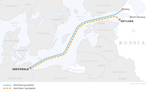 Nord Stream 2 pipeline route