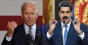 U.S. President Joe Biden and Venezuelan President Nicolas Maduro