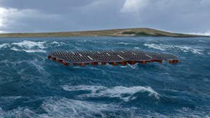 Rendering of Equinor&#x27;s offshore solar project