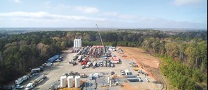 Given the importance of ESG issues, the emphasis is increasingly on natural gas-driven and dual-fuel equipment for fracing operations, as in this wellsite in East Texas
