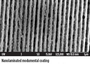 Fig. 1. SEM of nanolaminated layers.