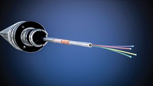 Fig. 2. The hybrid electro-optical cable enables reliable data transmission via either optical fibers or robust insulated electrical conductors, adding compatibility with a wider range of downhole tools, including new wireline logging systems. Image: Schlumberger.