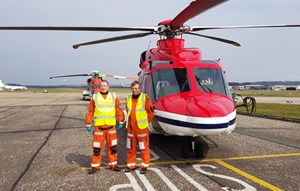 Fig. 1. To provide rapid medical care and extraction services to potentially infected parties offshore, RMI partnered with global helicopter operator CHC, to cover North Sea operations.