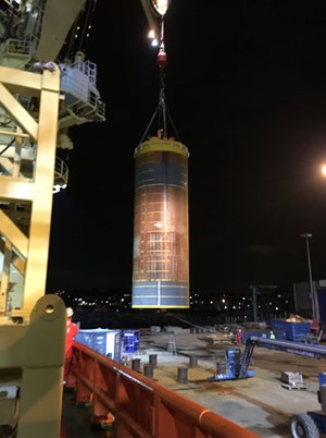 Fig. 4. One of Neodrill’s deepwater projects saw a CAN-ductor installed on Siccar Point Energy’s Cambo appraisal well in 2018, offshore the UK’s Shetland Islands.