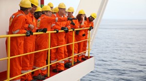 Eni crew offshore Angola