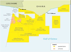 Key Ghana offshore blocks. Map © Petroleum Economist.