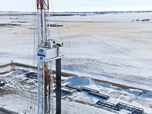 Fig. 2. A rig in Canada that is used to mine potash, and which also operates in extremely difficult weather conditions, was retrofitted with an igus energy chain to help solve weather-related problems and improve rig efficiency.