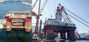 Among the diminished number of newbuild rigs entering service during 2015, two Cat-D semisubmersibles have been built by Daewoo Shipbuilding &amp; Marine Engineering for Songa Offshore. Delivery of the Songa Equinox (left) was delayed until at least mid-May 2015 by remedial work. Delivery of the Songa Endurance (right) was set for the end of July. Photos: Songa Offshore.