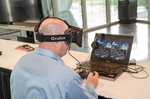 As part of its training program, which is incorporating virtual reality to recreate teachable situations on a rig, Frank’s International will use Oculus Rift, a head-mounted display. Photo: Frank’s International.