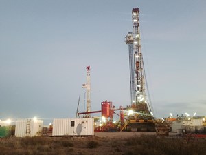 Fig. 1. MPD technologies are employed on this drilling pad in the Neuquén basin’s challenging Vaca Muerta shale. Photo: Weatherford Secure Drilling Services (SDS).