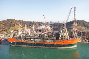 Fig. 1. The new, purpose-built FPSO, Glen Lyon, is expected to produce an additional 400 MMbbl from Schiehallion field.