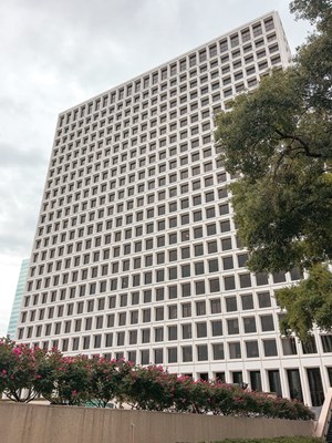 Fig. 3. GPC’s first home away from Allen Parkway was in the Three Greenway Plaza building for about 19 months. Photo: Kurt Abraham, Editor.