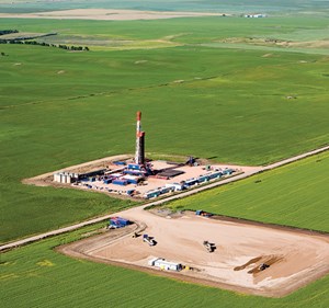 Fig. 4. Newfield Exploration is running a single rig on the 85,000 net acres that it controls in the Bakken. Image: Newfield Exploration Co.
