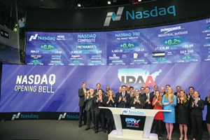 The IPAA staff makes a guest appearance, to ring the ceremonial opening bell at the beginning of the NASDAQ exchange trading session.