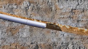 Fig. 6. Cuttings beds can be removed with the rotational liner.