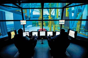 Fig. 4. The Maersk Training facility in Houston was designed to immerse participants in realistic simulations of well and rig-specific scenarios, to improve overall safety and risk mitigation techniques in offshore drilling operations. Image: Maersk Training.