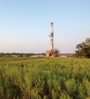 Marathon is operating five rigs, with activity this year focused squarely on its STACK holdings. Image: Marathon Oil Corp.