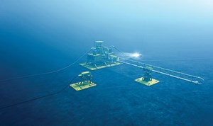 Fig. 3. The POWERJump system uses gas-handling ESP stages and an 880 series motor to pump fluid in the 15,000-30,000-bpd range. Source: Aker Solutions.